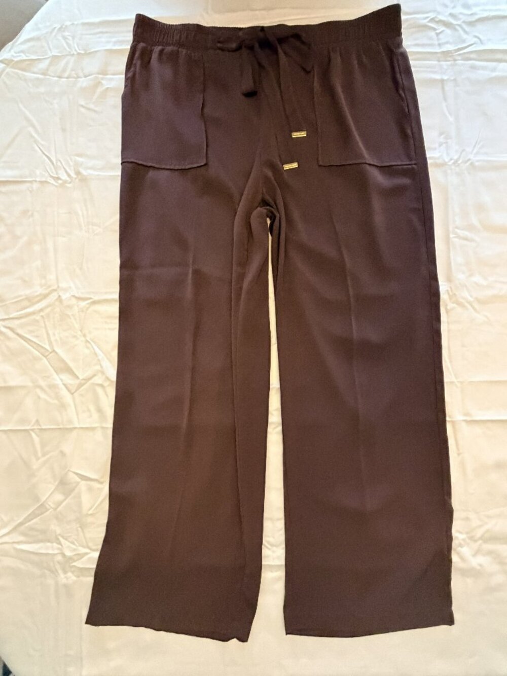 MICHAEL Michael Kors Brown Pull On Wide Leg Culottes Pants Size XL